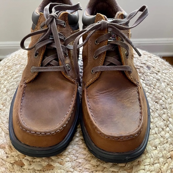 Men’s Skechers Boots Shoe  Chukka Leather Waterproof  Sz 8 no box Never Worn - Picture 2 of 7